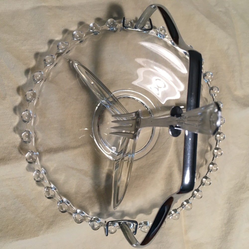 Vintage Imperial Candlewick glass Candy dish for mints and nuts (wedding)